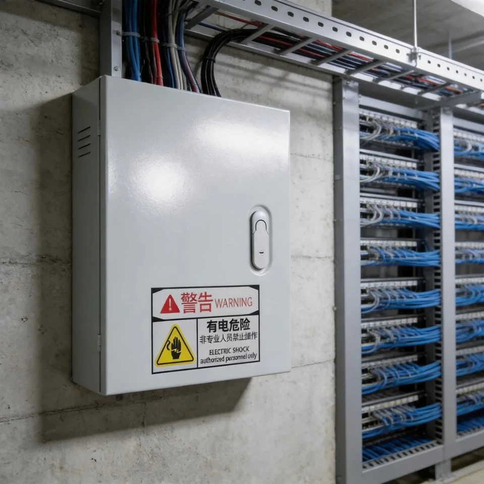 Metalno električno kućište montirano na razvodnu kutiju